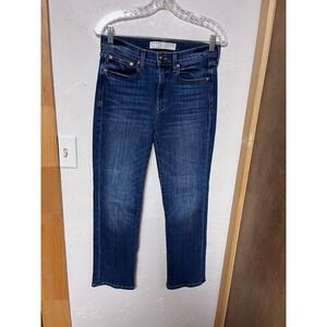 AYR Straight Leg High Rise Jeans Dark Wash Women's Size 29